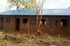 První opravená budova budoucí biblické školy v Ame